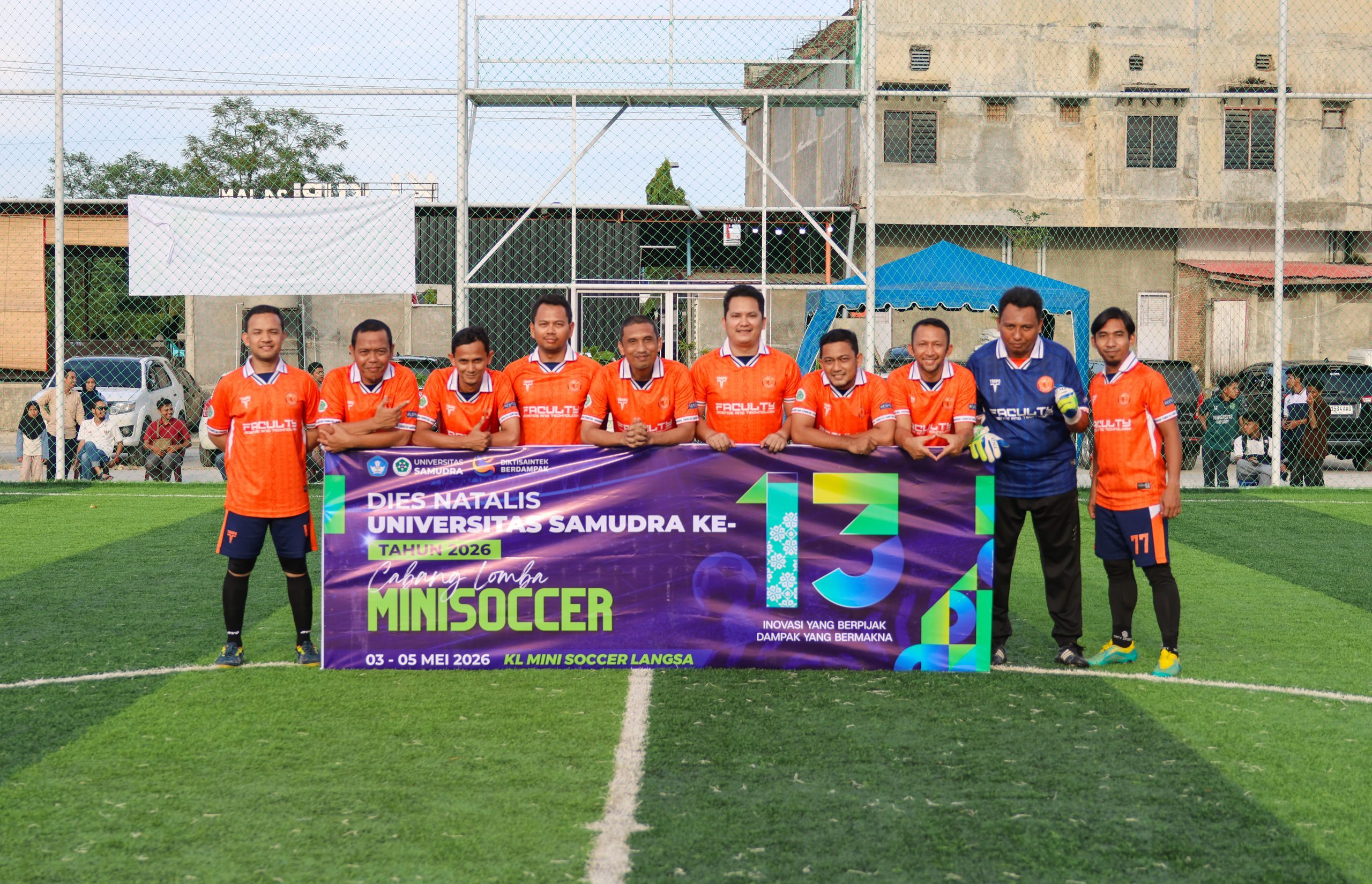 Fakultas Sains dan Teknologi Raih Juara II Lomba Minisoccer Dies Natalis UNSAM ke-13